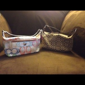 2 small  Coach Bags for $4o!!!  Great Deal!!!❤️❤️
